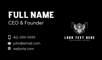 Strong Man Bodybuilder Business Card