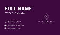 Diamond Floral Wellness Spa Business Card