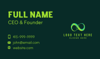 Green Infinity Loop Business Card