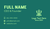 Green Medical Butterfly Business Card Design