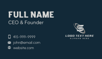 Industrial Orbit Initial Letter S Business Card Design