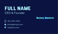 Sparkle Star Wordmark Business Card