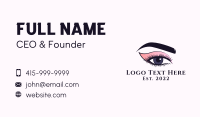 Cosmetic Beauty Eye Makeup Business Card Design