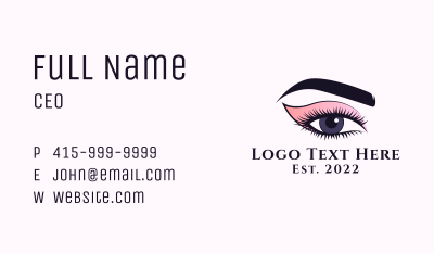 Cosmetic Beauty Eye Makeup Business Card Image Preview