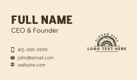 Woodwork Sawmill Carpentry Business Card