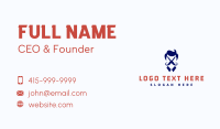 Barber Mustache Groomer Business Card