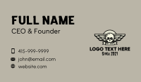 Skull Wing Badge Business Card