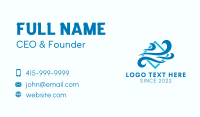 Wind Cooling Air Conditioner Business Card Design