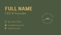 Luxury Brand Letter Business Card