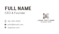 Stripe Path Design Letter X Business Card