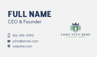 Royal Shield Golf Business Card Design