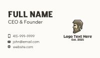 Geometric Man Profile Business Card