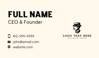 Mustache Gentleman Grooming Business Card Design