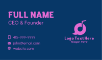 Music Streaming Chat  Business Card