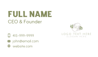 Organic Leaves Watercolor Business Card