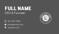 Lumberjack Badge Business Card Design