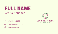 Vine Lotus Flower Business Card