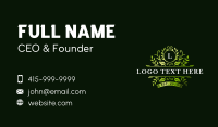 Floral Leaf Garden Business Card