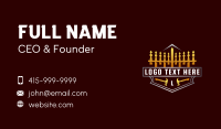Reliable Fence Repair Services Business Card Design