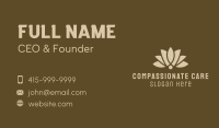 Lotus Flower Yoga Wellness  Business Card