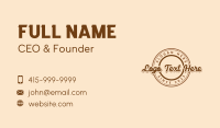 Cuisine Restaurant Emblem Business Card