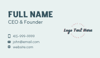 Generic Vintage Wordmark Business Card Design