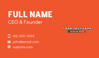 Dripping Graffiti Wordmark Business Card