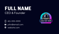 Galaxy Astronaut Character Business Card Design