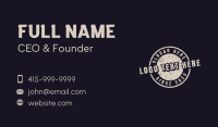 Grunge Business Card example 3