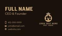 Mechanical Wrench Gear Crown Business Card