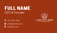 Yoga Lotus Leaf Business Card