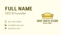 Yellow Sofa Couch Business Card