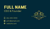 Luxurious Floral Ornament Business Card