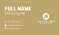 Elegant Brown Letter S Business Card