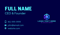 Data Cube Artificial Intelligence Business Card