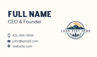 Outdoor Mountain Adventure Business Card