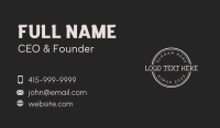 Hippie Business Card example 3
