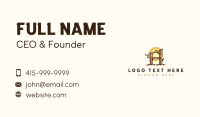 Letter A Tree Branch Business Card Design