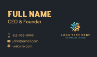 Fire Snowflake Energy Business Card Design