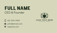 Shovel Leaves Landscaping Business Card Design