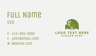 Lawn Care Gardening Business Card