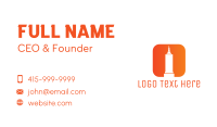 Orange Tower Business Card example 2