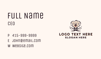 Dog Grooming Scissors Business Card Image Preview