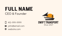 Sea Transport Boat  Business Card Image Preview