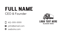 Delivery Trailer Truck  Business Card