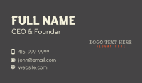 Outlined Business Card example 1