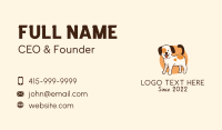 Cute Puppy Grooming Business Card