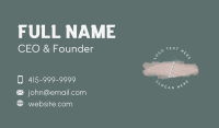 Snow Beauty Lettermark Business Card Design