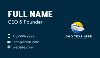 Sunset Sea Yacht Business Card
