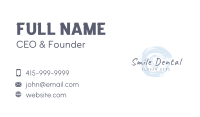 Round Brush Stroke Makeup Business Card